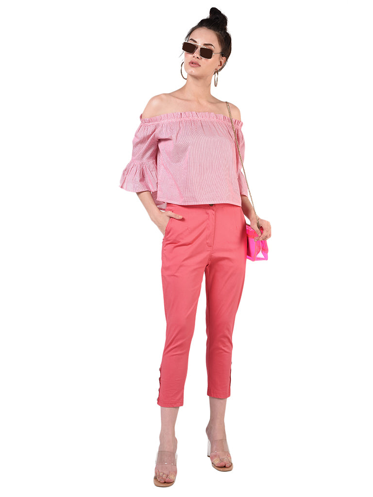 Quilver Blossom Crop Pant