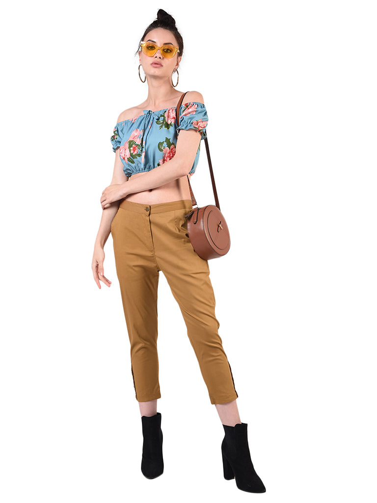 Quilver Blossom Crop Pant