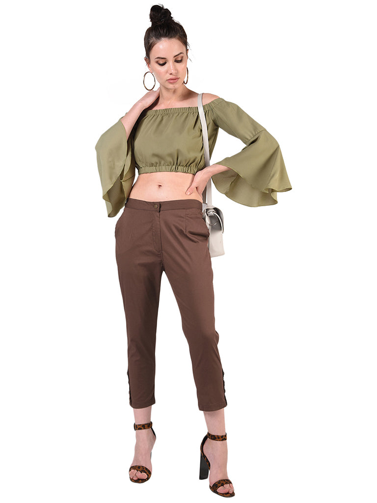 Quilver Blossom Crop Pant