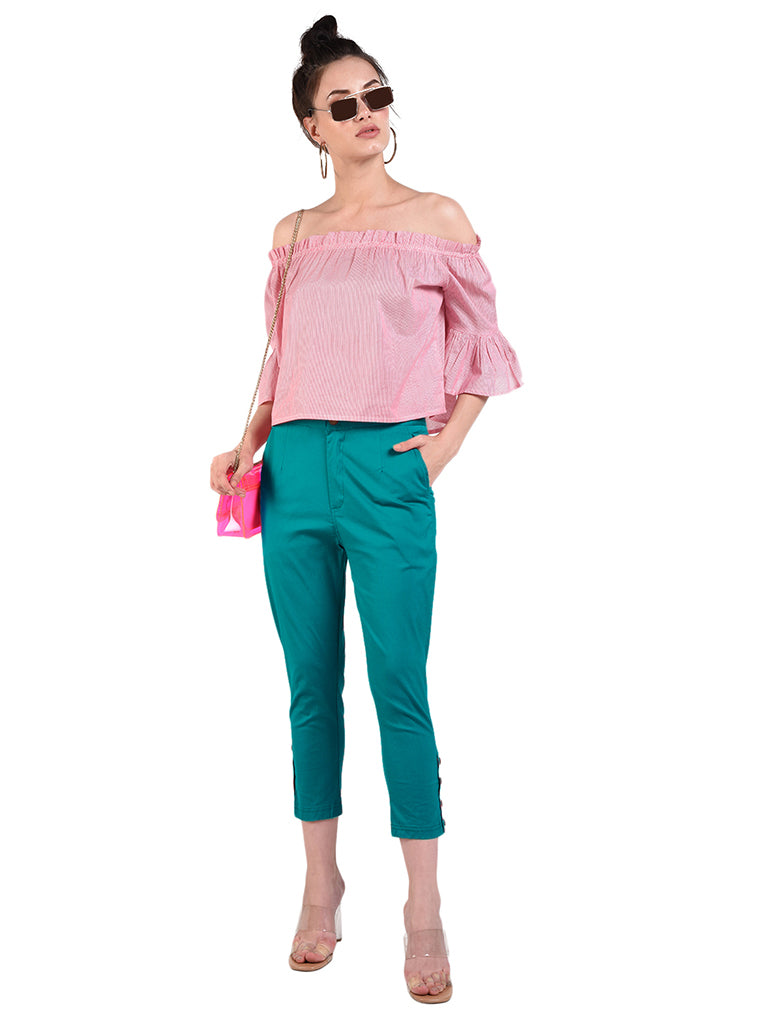 Quilver Blossom Crop Pant