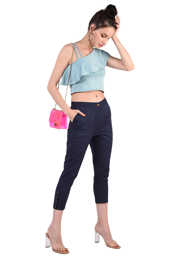 Quilver Blossom Crop Pant