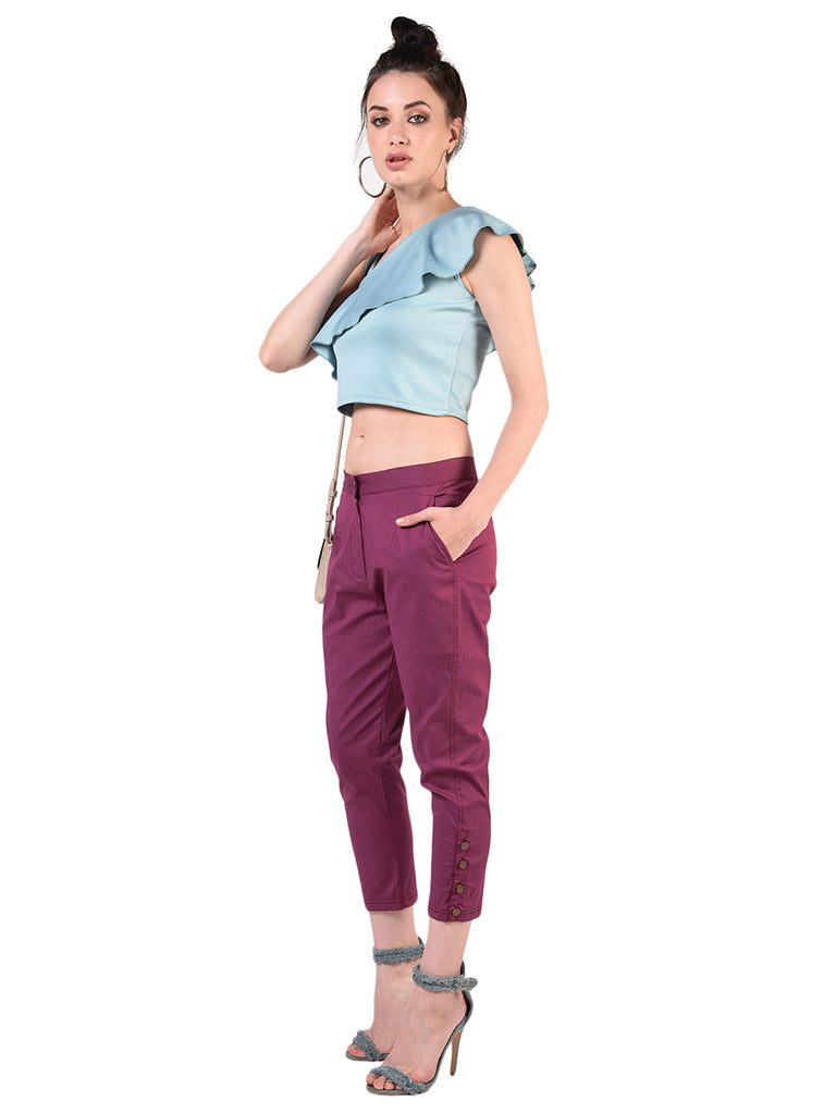 Quilver Blossom Crop Pant