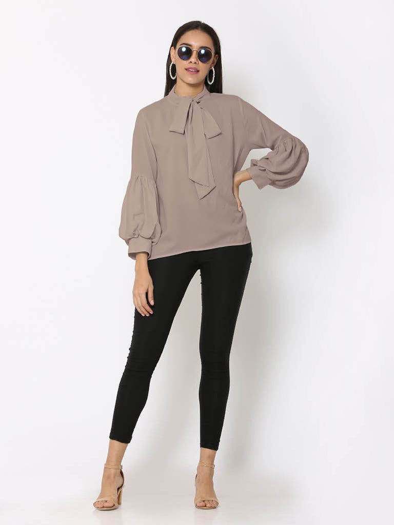 Quilver Puff Sleeve Top