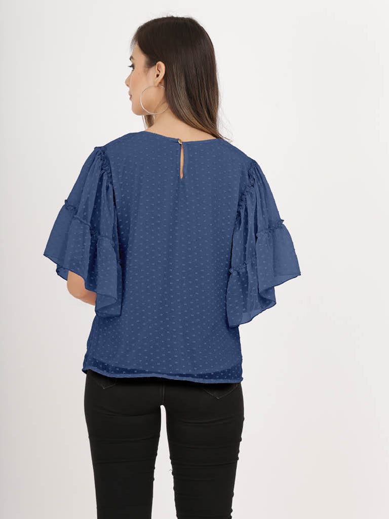 Quilver Swiss Sleeve Top