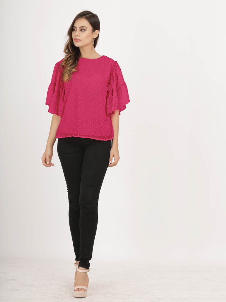 Quilver Swiss Sleeve Top