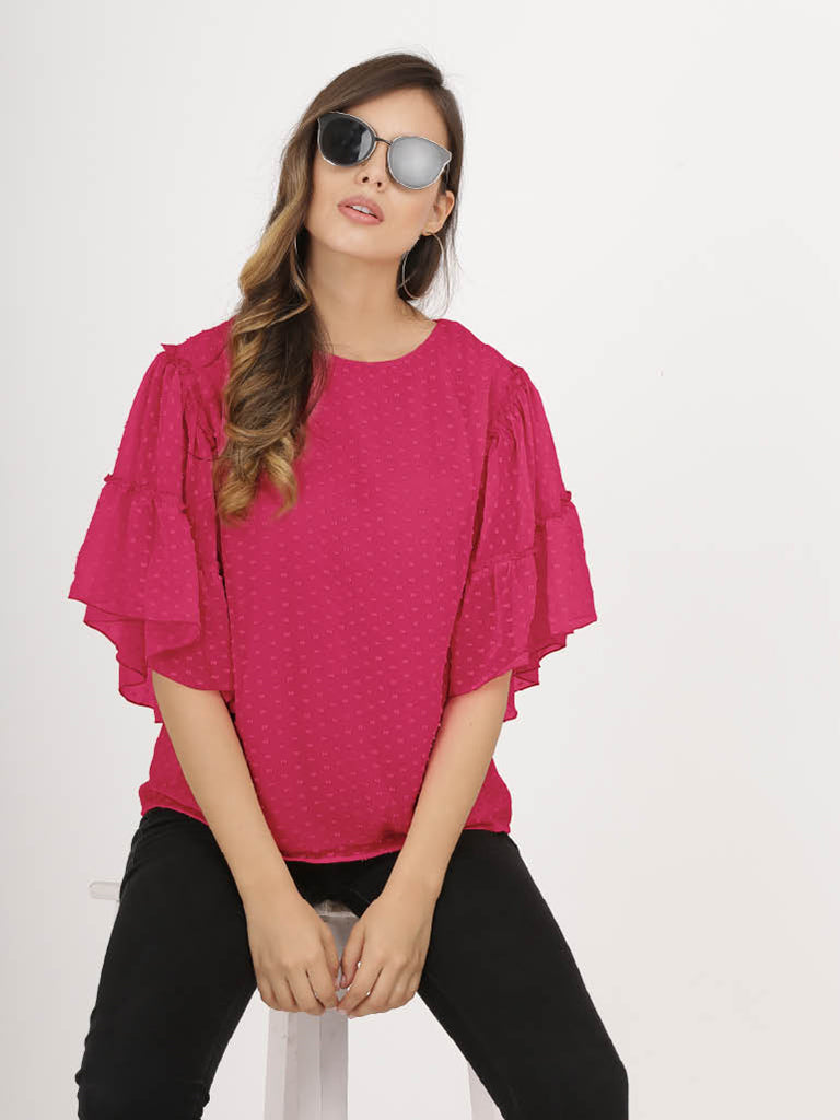 Quilver Swiss Sleeve Top