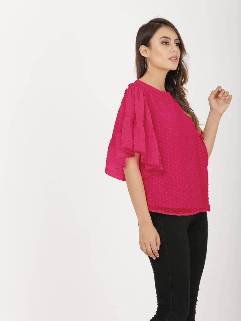 Quilver Swiss Sleeve Top