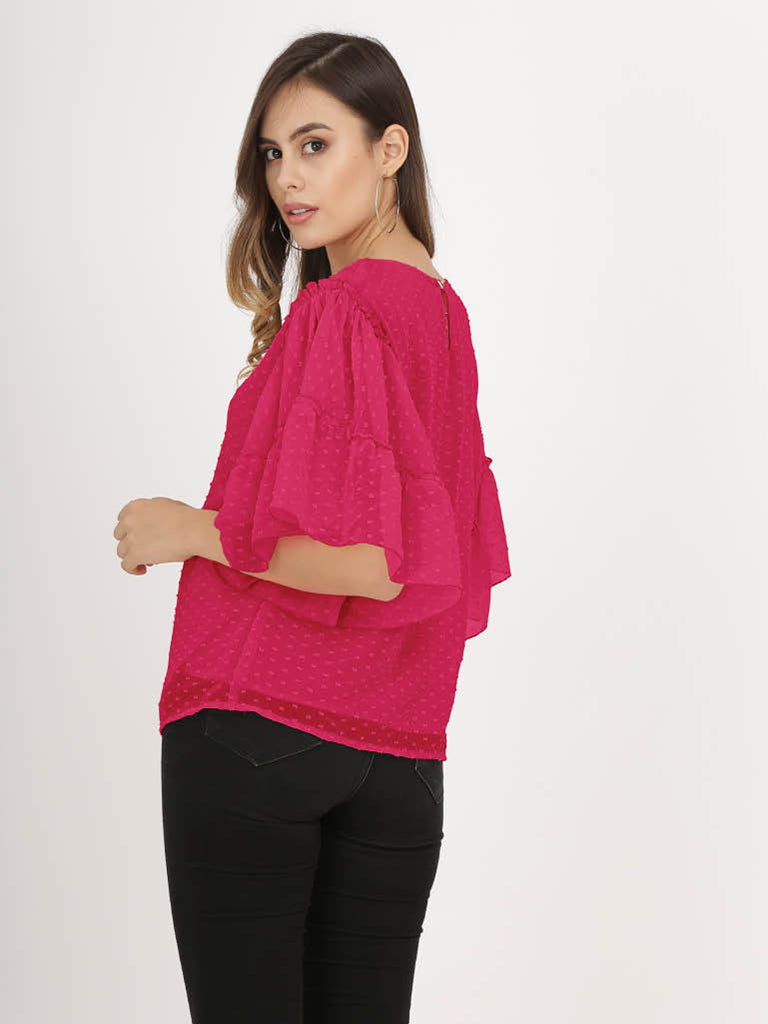 Quilver Swiss Sleeve Top