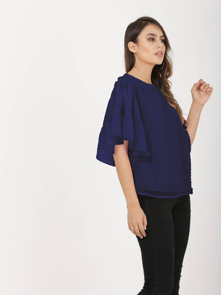 Quilver Swiss Sleeve Top