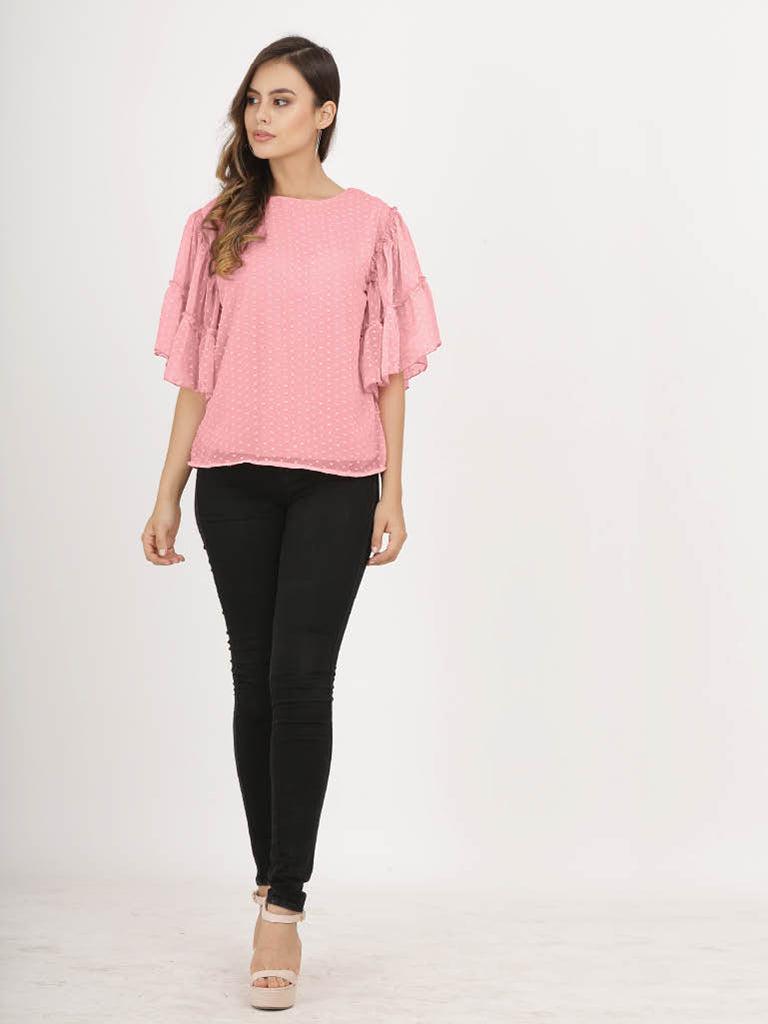 Quilver Swiss Sleeve Top