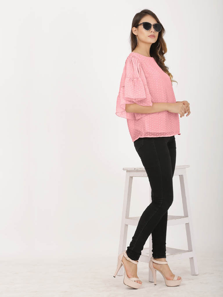 Quilver Swiss Sleeve Top