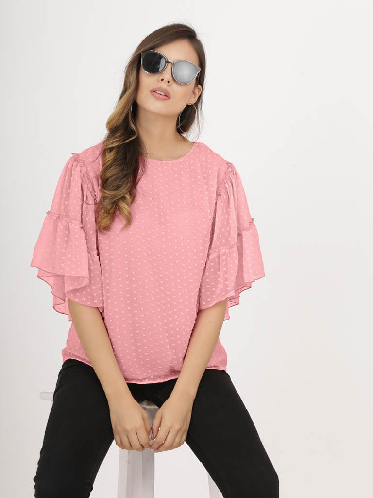 Quilver Swiss Sleeve Top