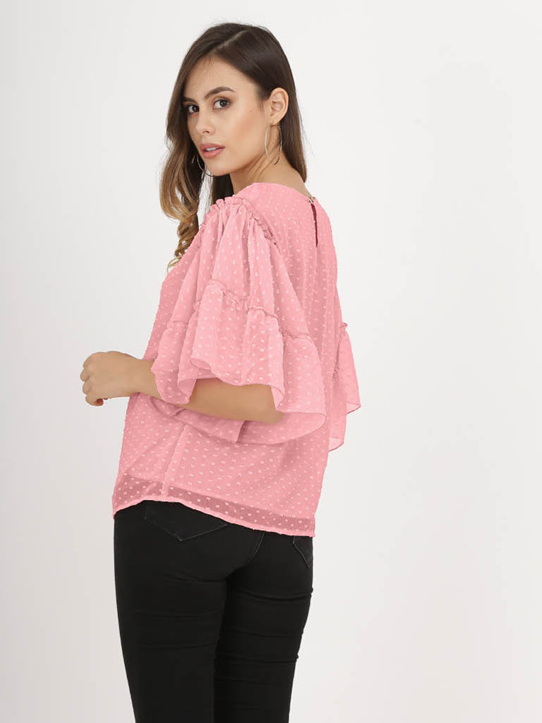 Quilver Swiss Sleeve Top