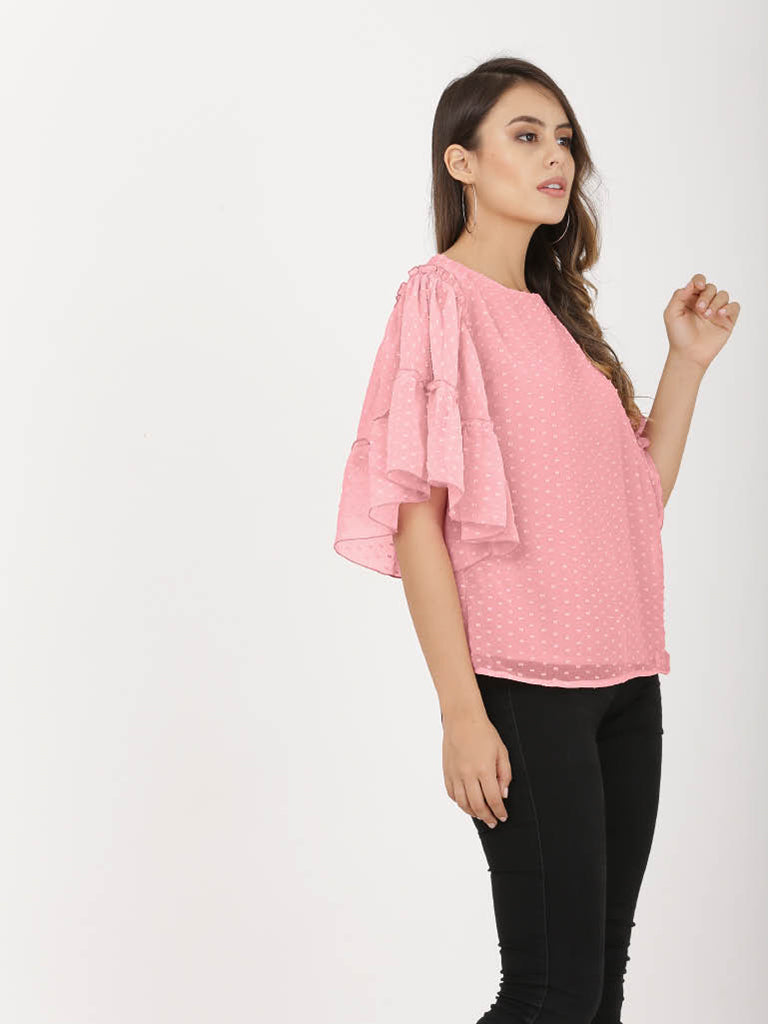 Quilver Swiss Sleeve Top