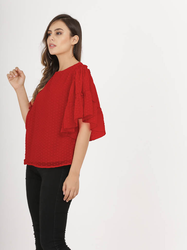 Quilver Swiss Sleeve Top