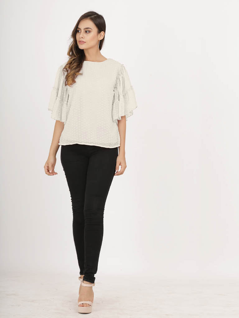 Quilver Swiss Sleeve Top