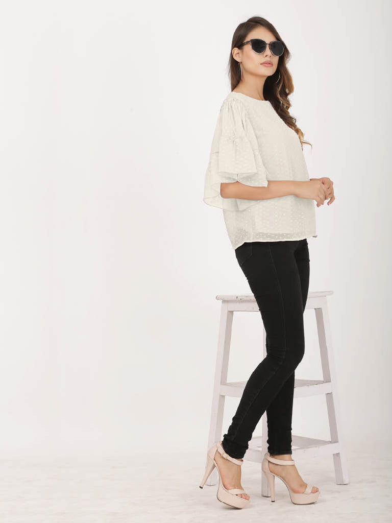 Quilver Swiss Sleeve Top