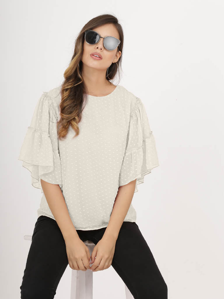 Quilver Swiss Sleeve Top