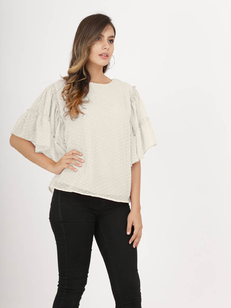 Quilver Swiss Sleeve Top