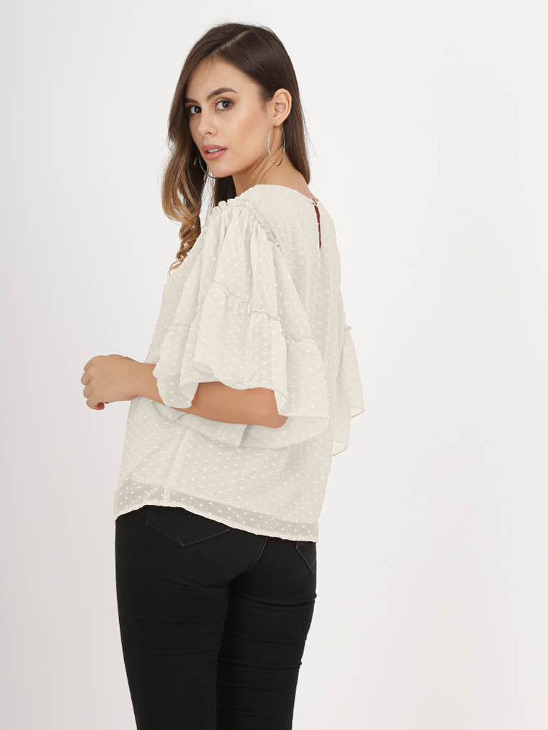 Quilver Swiss Sleeve Top