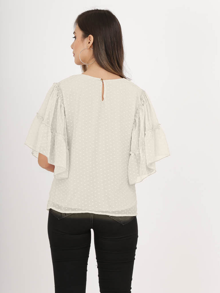 Quilver Swiss Sleeve Top