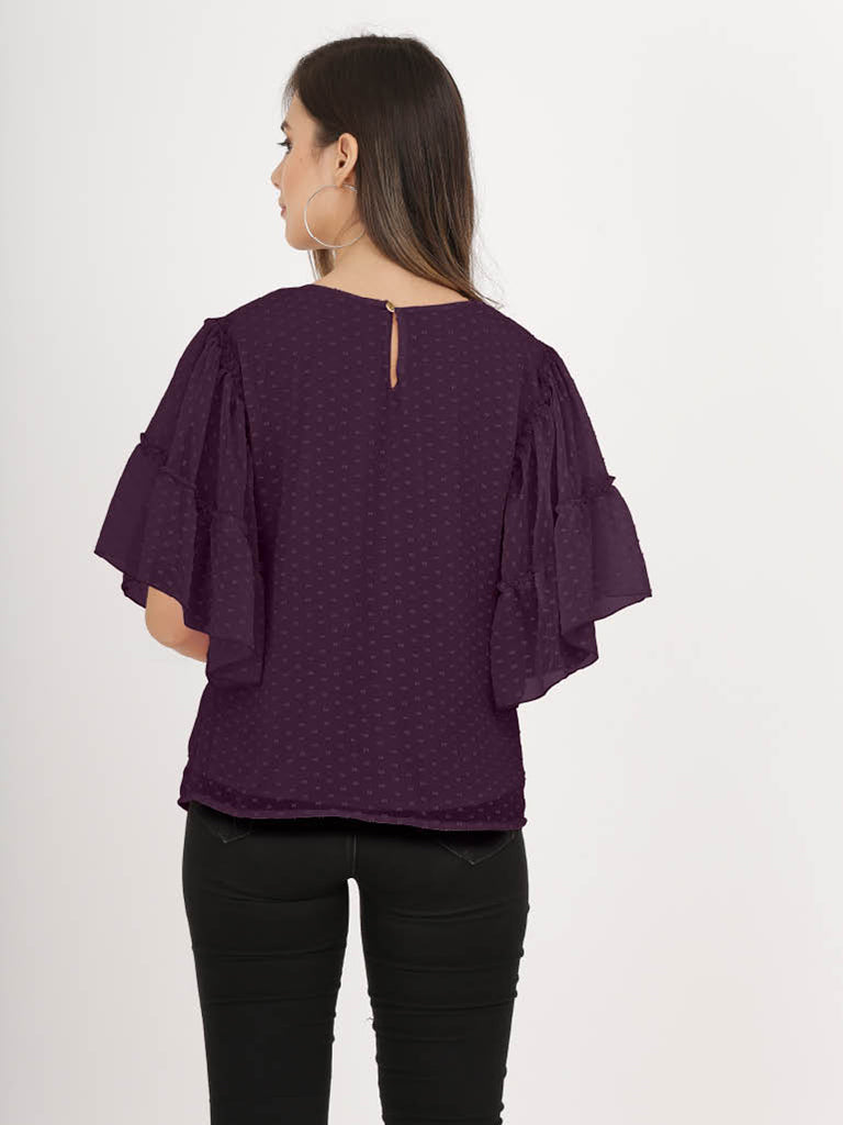 Quilver Swiss Sleeve Top