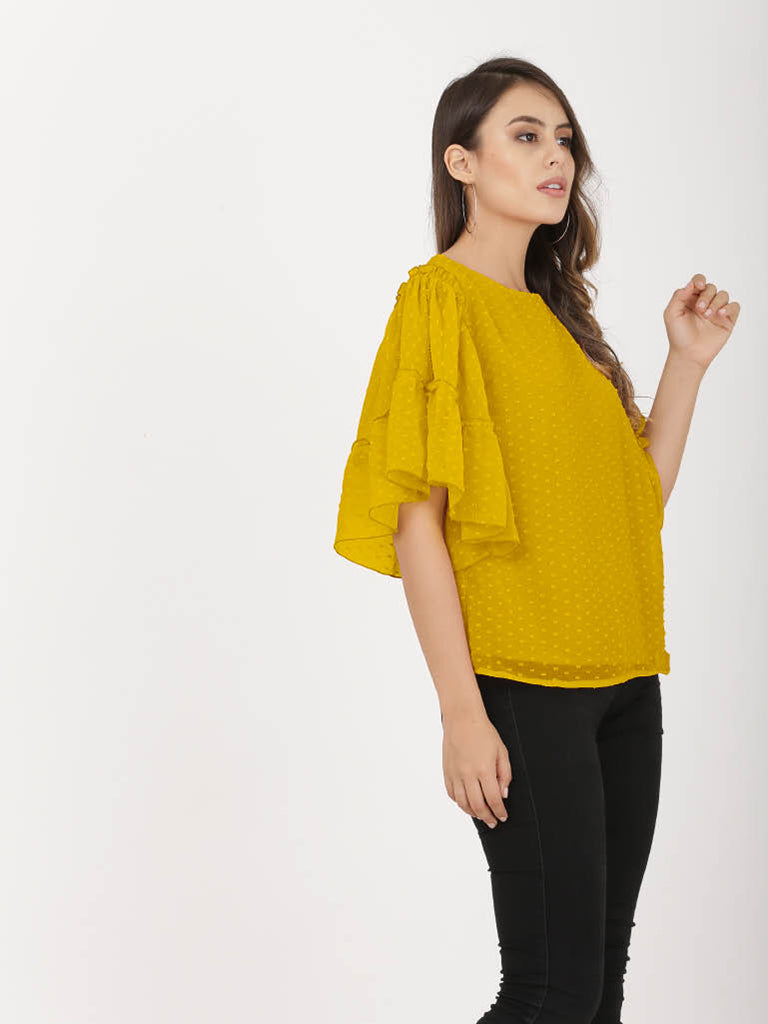 Quilver Swiss Sleeve Top