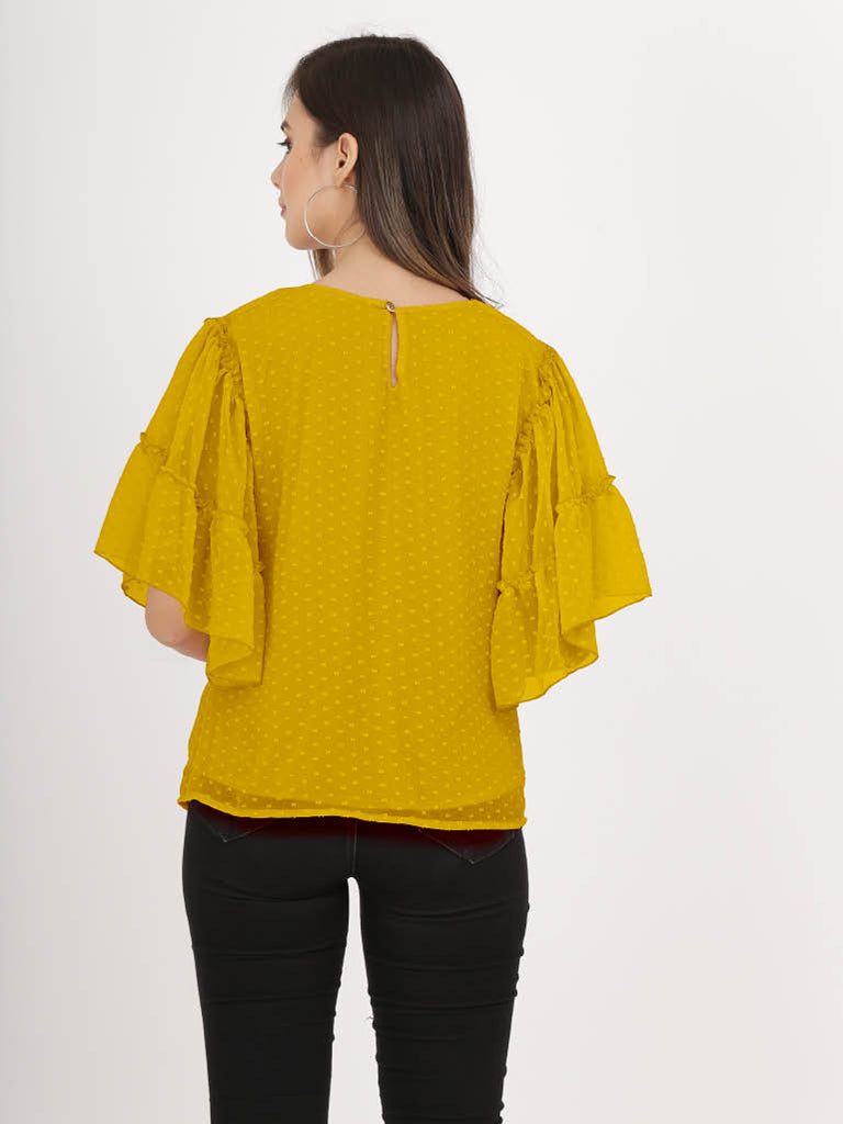 Quilver Swiss Sleeve Top