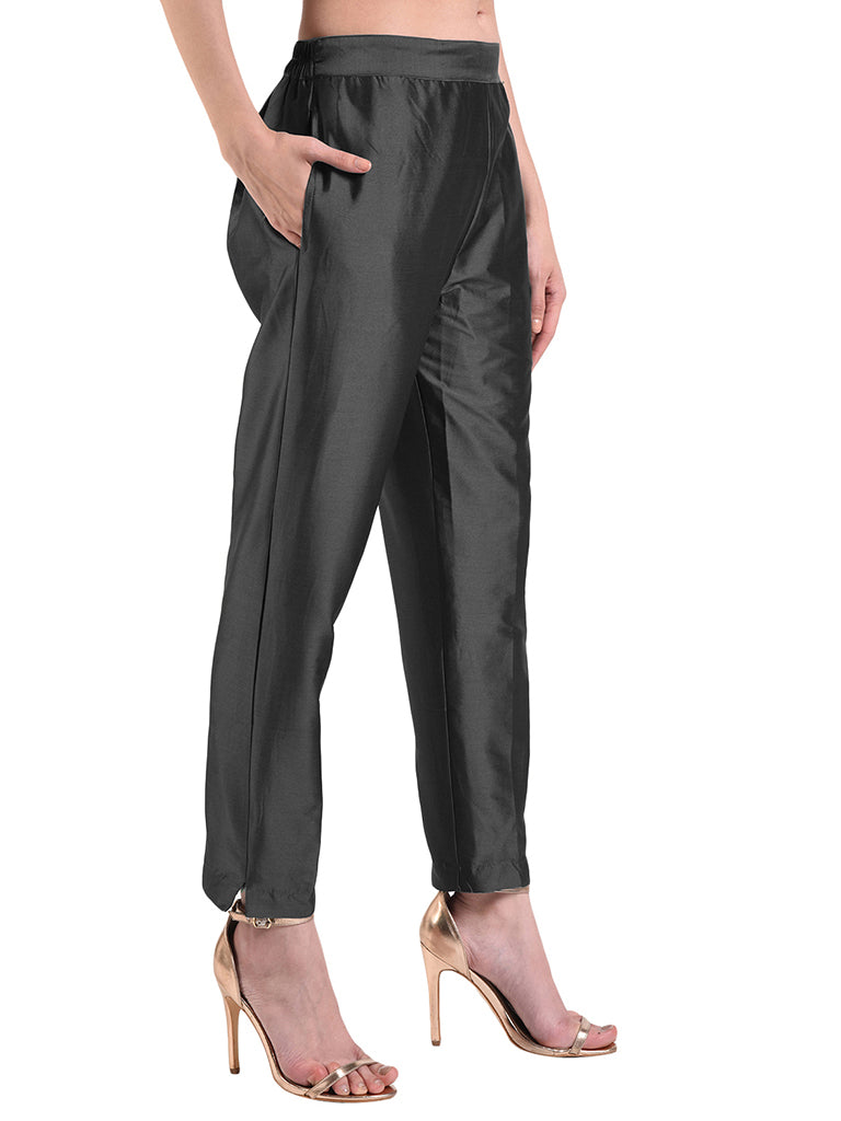 Quilver Taffeta Silk Pant