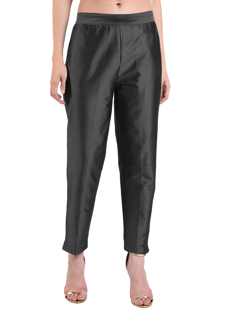 Quilver Taffeta Silk Pant