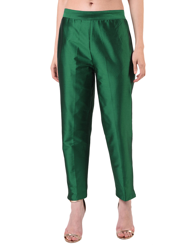 Quilver Taffeta Silk Pant