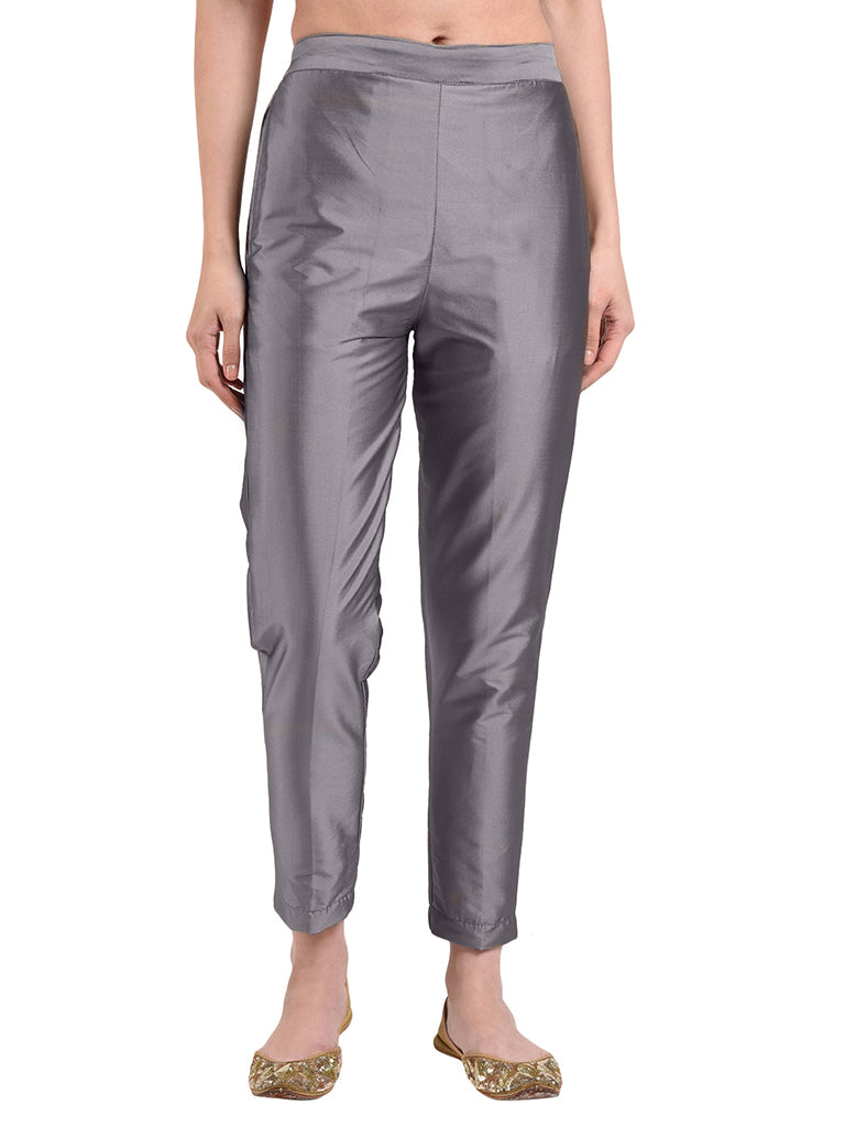 Quilver Taffeta Silk Pant