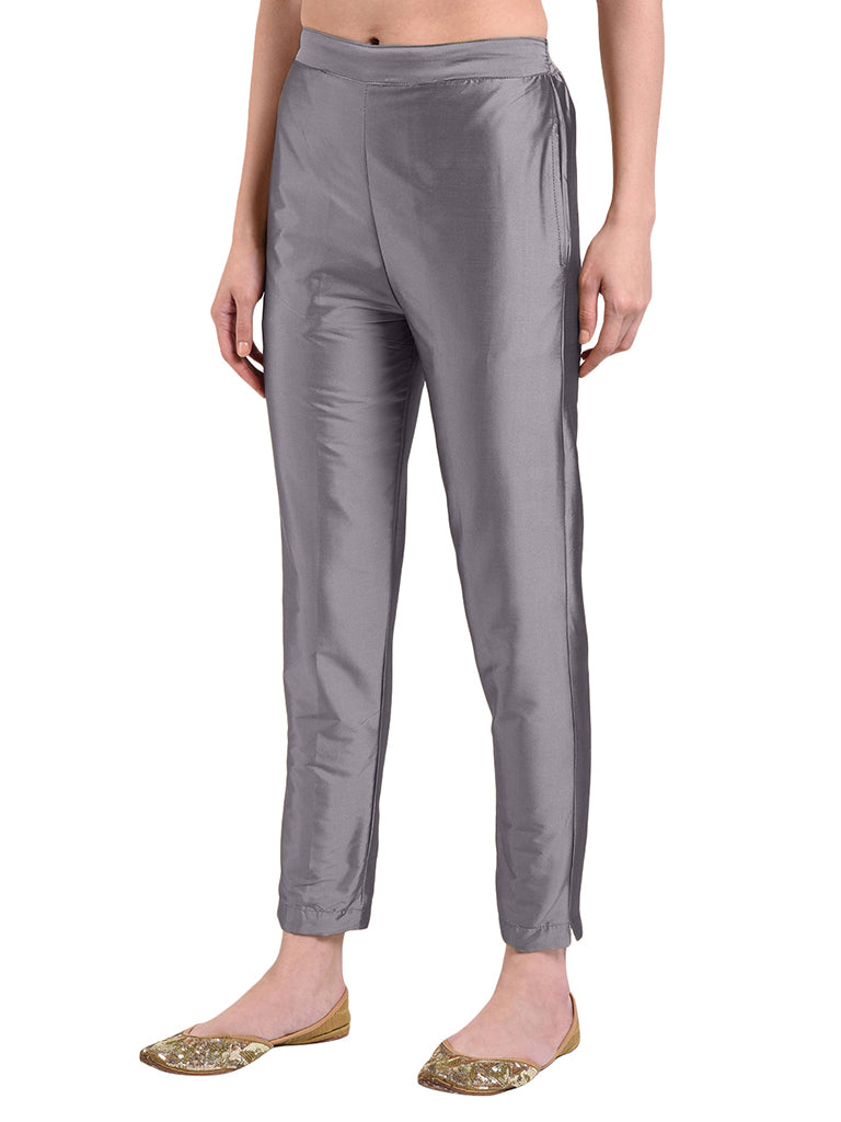 Quilver Taffeta Silk Pant