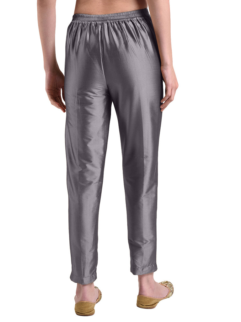 Quilver Taffeta Silk Pant