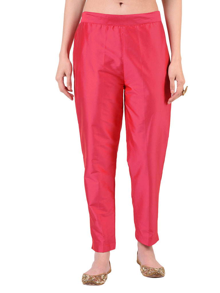 Quilver Taffeta Silk Pant