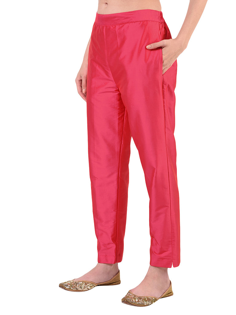 Quilver Taffeta Silk Pant