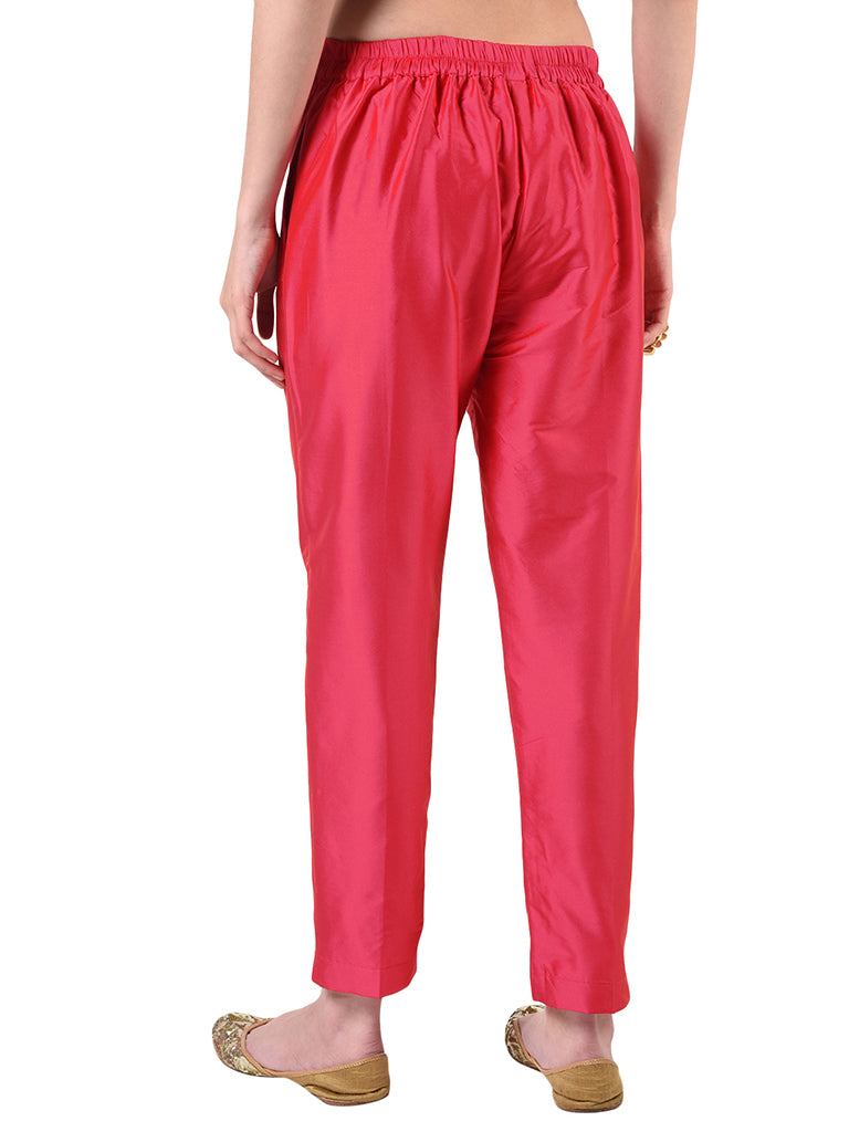 Quilver Taffeta Silk Pant