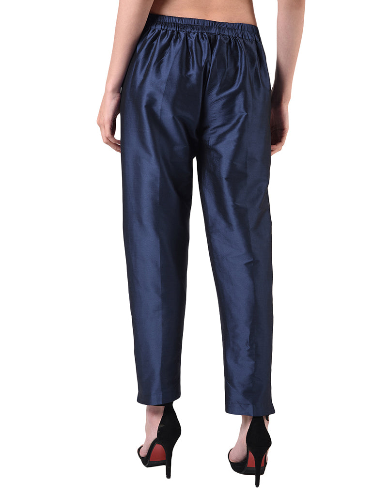 Quilver Taffeta Silk Pant