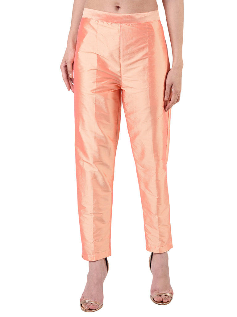 Quilver Taffeta Silk Pant