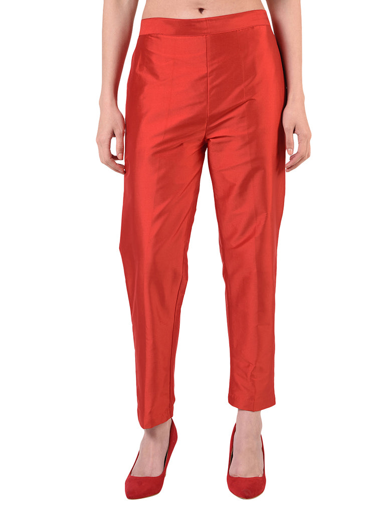 Quilver Taffeta Silk Pant