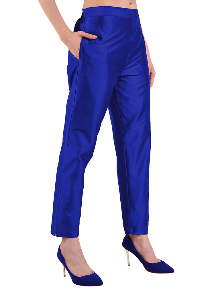 Quilver Taffeta Silk Pant