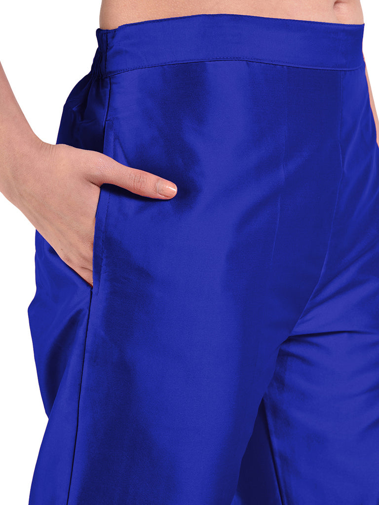 Quilver Taffeta Silk Pant